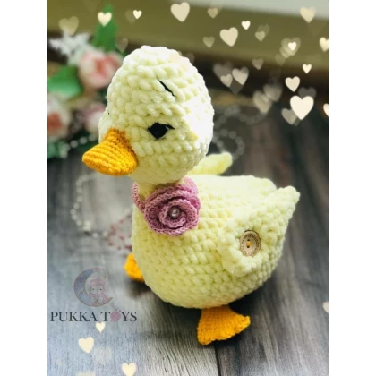 Jucărie Croșetată Rățușcă Din Catifea Moale Marușca Duck