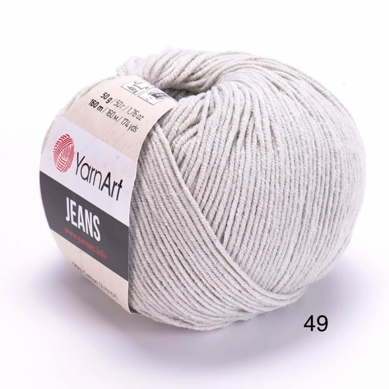 Fir YarnArt JEANS 49 Gri Deschis