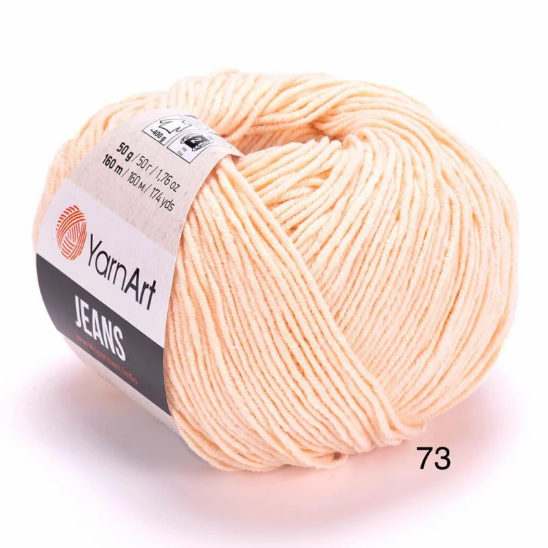 Fir YarnArt JEANS 73 Piersica Pastel Deschis