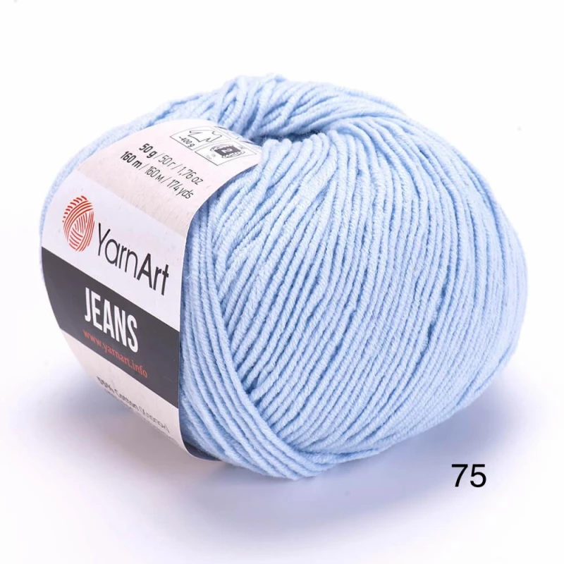 Fir YarnArt JEANS 75 Albastru Deschis