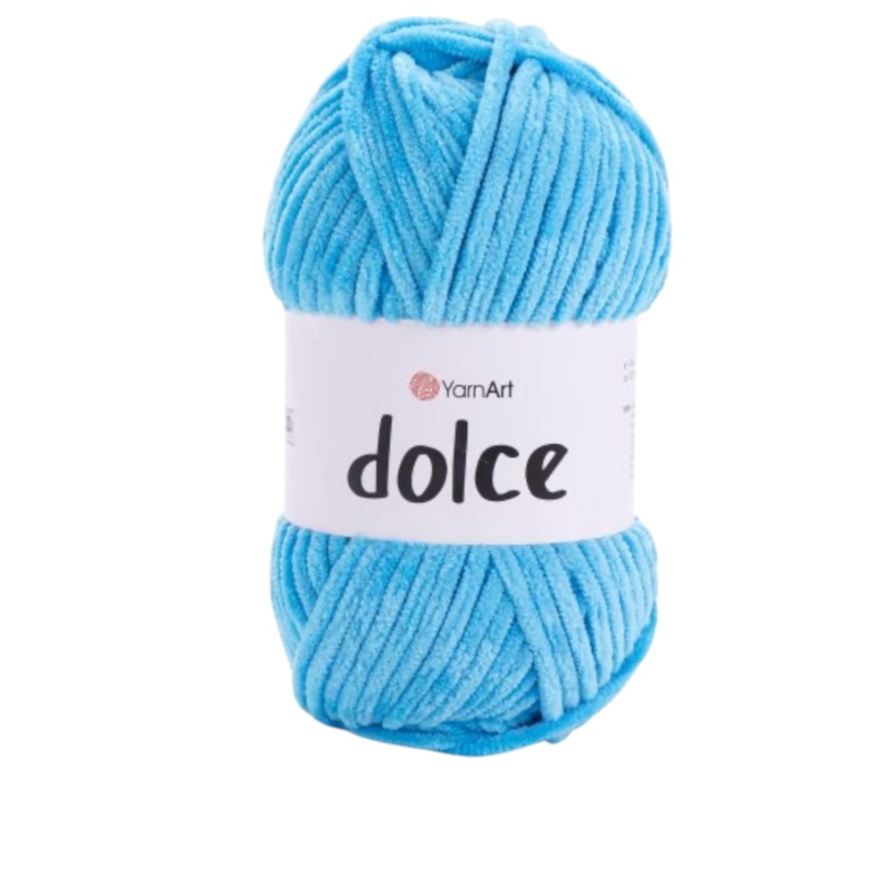 Fir de catifea Yarnart Dolce 756 Albastru Ștrumf