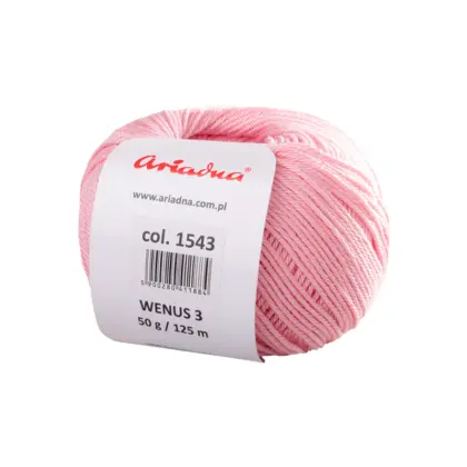 Wenus fir bumbac mercerizat roz